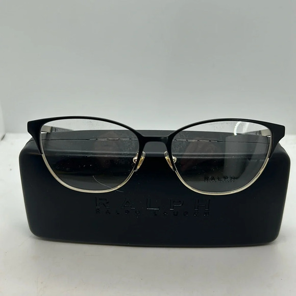 Ralph Lauren™ RA6055 Eyeglasses Frames Case RXable 9452 Black Gold NWT - Picture 2 of 8